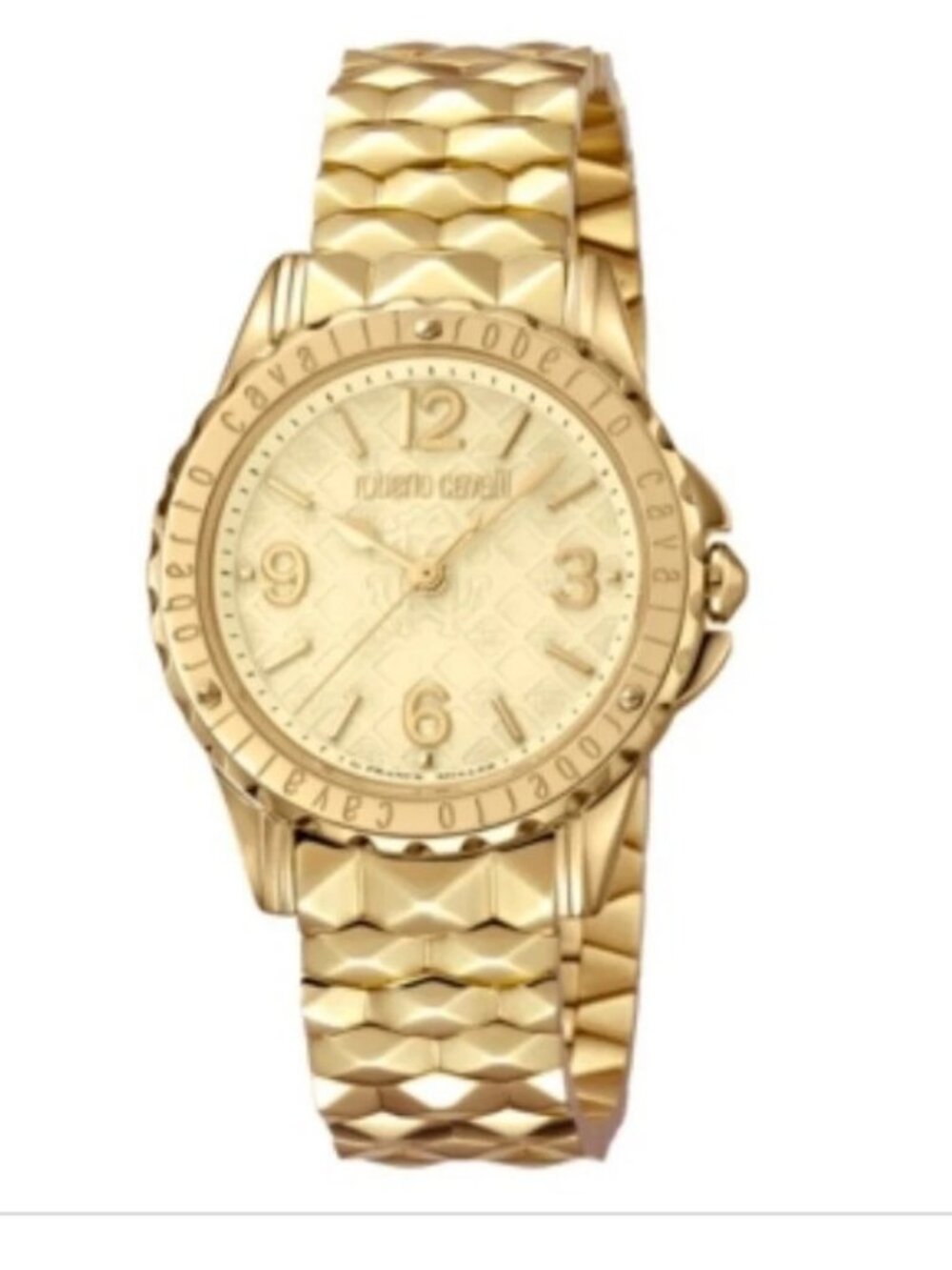 Roberto Cavalli Women's RV1L048M0071 White MOP Dial Rose-Gold IP Steel Watch